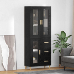 K&otilde;rgushein sahtliga must tamm 69,5 x 34 x 180 cm tehispuit