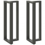 Baarilaua jalad t-kujulised 2 tk, antratsiithall, 50 x 35 x (110-111) cm, teras