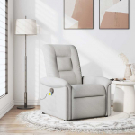 Massage recliner tool cloud grey fabric