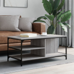 Kohvilaud, hall sonoma tamm, 100 x 50 x 45 cm, tehispuit