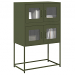 Highboard olive green 68x39x107 cm teras