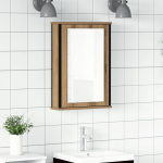Vannitoa peegelkapp, k&auml;sit&ouml;&ouml;tamm, 42x12x60 cm, tehispuit