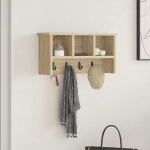 Seinale kinnitatav riidepuu sonoma tamm 50 x 16 x 26 cm