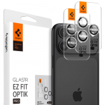 Spigen Glas.tR EZ Fit Optik Pro Camera Cover for iPhone 15 Pro / 15 Pro Max / 16 Pro / 16 Pro Max / 17 Pro / 17 Pro Max - 2 pcs.