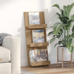 Ajakirja riiul riiuliga k&auml;sit&ouml;&ouml;puu 51 x 11 x 102 cm tehispuit