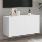 Seinale kinnitatav telerikapp, valge, 80 x 30 x 41 cm