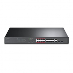 Switch|TP-LINK|Desktop/pedestal|16x10Base-T / 100Base-TX|2x10/100/1000BASE-T/SFP combo|PoE+ ports 16|192 Watts|TL-SL1218MP - 6935364099824
