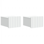 Seinale kinnitatav &ouml;&ouml;tis sahtliga 2 pcs valge 33 x 34,5 x 24 cm