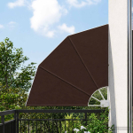 Baldahhiin 160 x 160 cm pol&uuml;ester pruun
