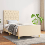 Voodiraam ilma madratsikreemita 80x200 cm kangas
