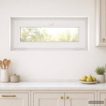 Kaldakna keldri aken risor 95 x 40 cm pvc ja selge sile klaas