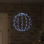 Pall k&uuml;lm valge 40 x 40 x 42 cm metall 120 led-i