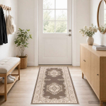 Jooksurug flornes kootud taupe muster 100 x 450 cm pp 7 mm