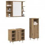 3-osaline vannitoa m&ouml;&ouml;blikomplekt, kunsttamm, tehispuit