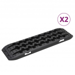 Veoplaadid 2 tk, must, 106 x 30,5 x 7 cm, nailon
