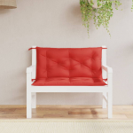 Aiapingi istmepadjad 2 tk, punane, 100x50x7 cm, oxford-kangas