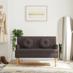 Patjadega pink, tumepruun, 113 x 64,5 x 75,5 cm, kangas