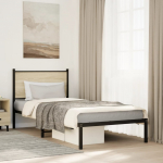 Metallist voodiraam ilma madratsita sonoma tamm 80x200 cm