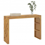 Konsoollaud 110x35x75 cm t&auml;ispuidust tiikpuu
