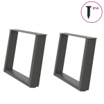 Kohvilaua jalad u-kujulised 2 tk, antratsiithall, 70 x (42-43) cm, teras