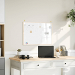 Magnetiline valge tahvel t&auml;ispuidust raamiga 80 x 55 cm