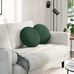 Istumispatjad 2 pcs tume rohelise &oslash; 40 cm korter kangas