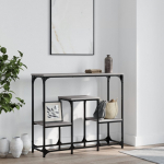 Konsoollaud, hall sonoma tamm, 89,5 x 28 x 76 cm, tehispuit