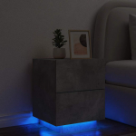 &Ouml;&ouml;kapid led-valgustusega, betoonhall, tehispuit