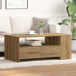 Kohvilaud sahtliga k&auml;sit&ouml;&ouml;puu 102 x 55 x 43,5 cm tehispuit