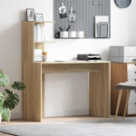Laud riiuliga sonoma tamm 102 x 50 x 124 cm tehispuit