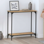 Konsoollaud riiuliga k&auml;sit&ouml;&ouml;tamm 75 x 30.5 x 75 cm tehispuit