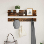 Seinale kinnitatav riidepuu suitsetatud tamm 90 x 15 x 36 cm