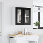 K&ouml;&ouml;gikapp ladustamisega must tamm 60 x 31 x 60 cm tehispuit