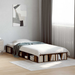 Voodiraam ladustamisega suitsutatud tamm 80 x 200 cm tehispuit