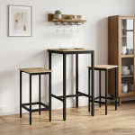 Baaritool 2 tk sonoma tamm 40 x 32 x 64 cm tehispuit