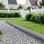 Vidaxl murupiire 10 m x 15 cm tsingitud teras h&otilde;bedane