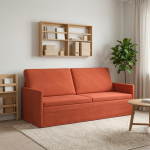 3 kohaline diivan punane oranž 190 x 81 x 82 cm korter kangas