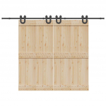 Liugukse tarvikute komplekt 400 cm terasest, must