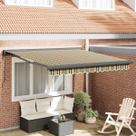 K&auml;igukohandatav varikatus roheline ja kollane 300 x 250 cm