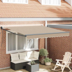 K&auml;igukohandatav varikatus beež 350 x 250 cm kangas