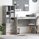 Laud koos hoiuruumiga sahtliga 2 pcs betoonhall tehispuit