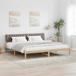 Beti raam peaga pruun ja taupe 200 x 200 cm m&auml;nnipuit