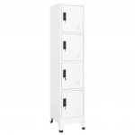 Lukustatav hoiukapp, valge, 38 x 45 x 180 cm, teras