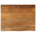 Lauaplaat, naturaalse servaga, 110 x 80 x 3,8 cm, mangopuit