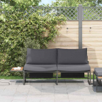 Aia diivan padjaga pruun 200.5 x 70 x 85.5cm metall