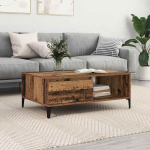 Kohvilaud vana puit 90 x 60 x 35 cm tehispuit