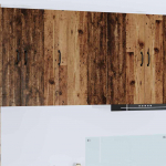 Seinakapp k&ouml;&ouml;ki riiuliga vana puit 50 x 31 x 80 cm tehispuit