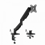 Gembird MA-DA1U-01 Adjustable desk display mounting arm with USB ports, 17&rdquo;-32&rdquo;, black