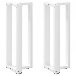 Konsoollaua jalad t-kujulised, 2 tk, valged, 38 x 25 x (72&ndash;73) cm, teras