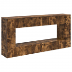 Konsoollaud suitsetatud tamm 155 x 29 x 74 cm t&ouml;&ouml;deldud puit